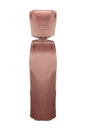 Lucca cut-out satin dress Nanushka | NW23PFDR01377BROWN TERRA